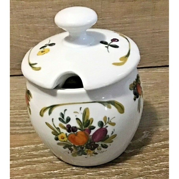 Gerold Porzellan Fruit Jam Pot with Lid West Germany #7883 (R-29) - Picture 1 of 6